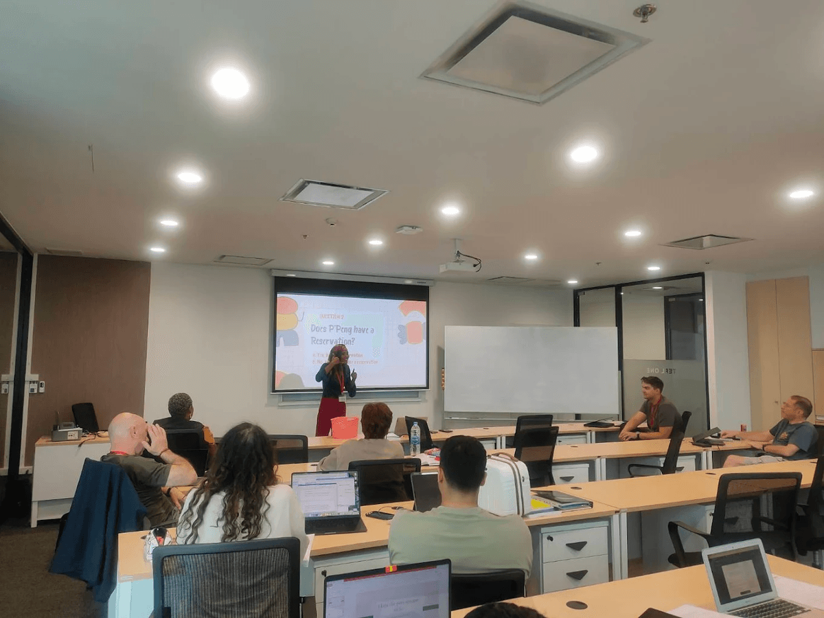 TEFL trainees learning in Bangkok classroom